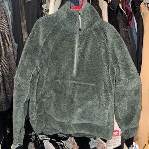Cozy Green Fleece lululemon Pullover